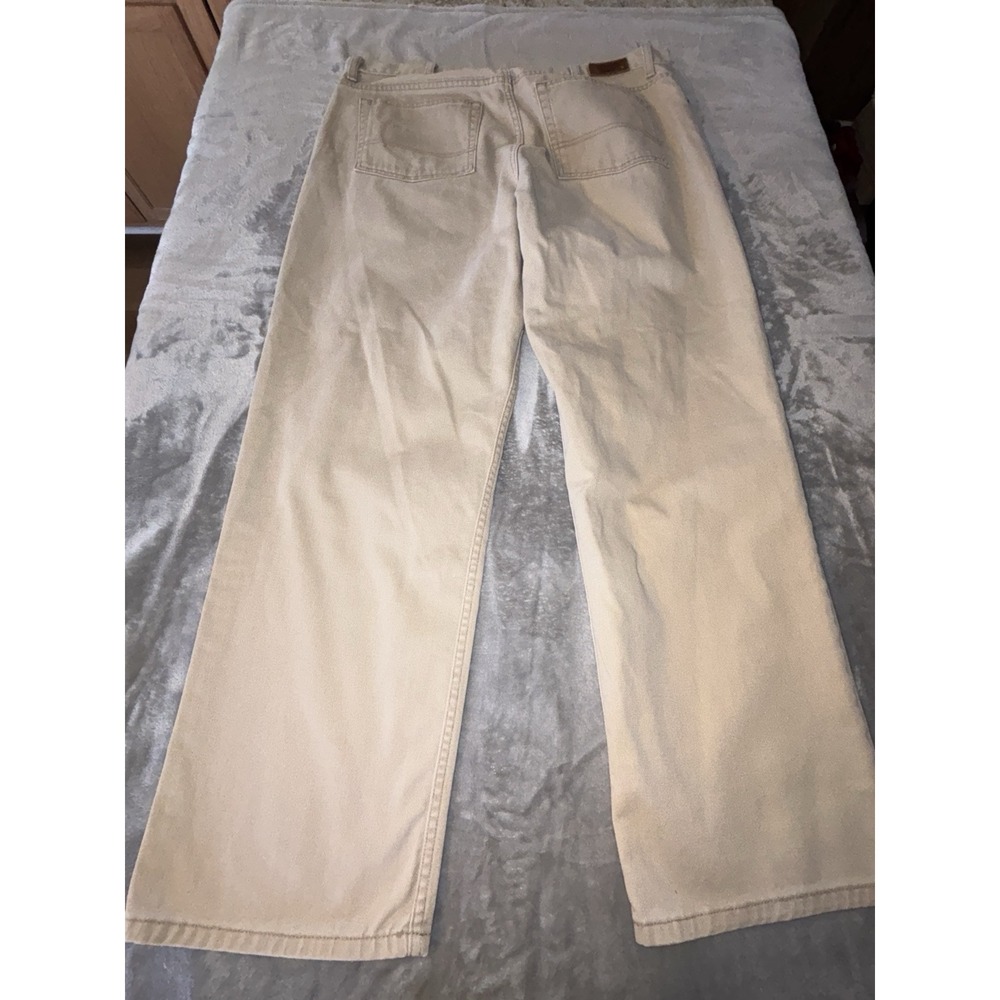 L.L. Bean 100% Cotton Men's‎ 1912 Tan Jeans 40x32 Classic Denim  Tan Jeans - Picture 9 of 12